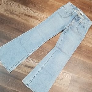 Gap ladies jeans, wide bell bottom, sz 10